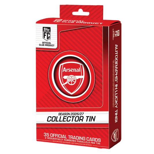 -                  2026-27 Topps Arsenal Collector Tin EPL Premier League Box Soccer (Factory Sealed)