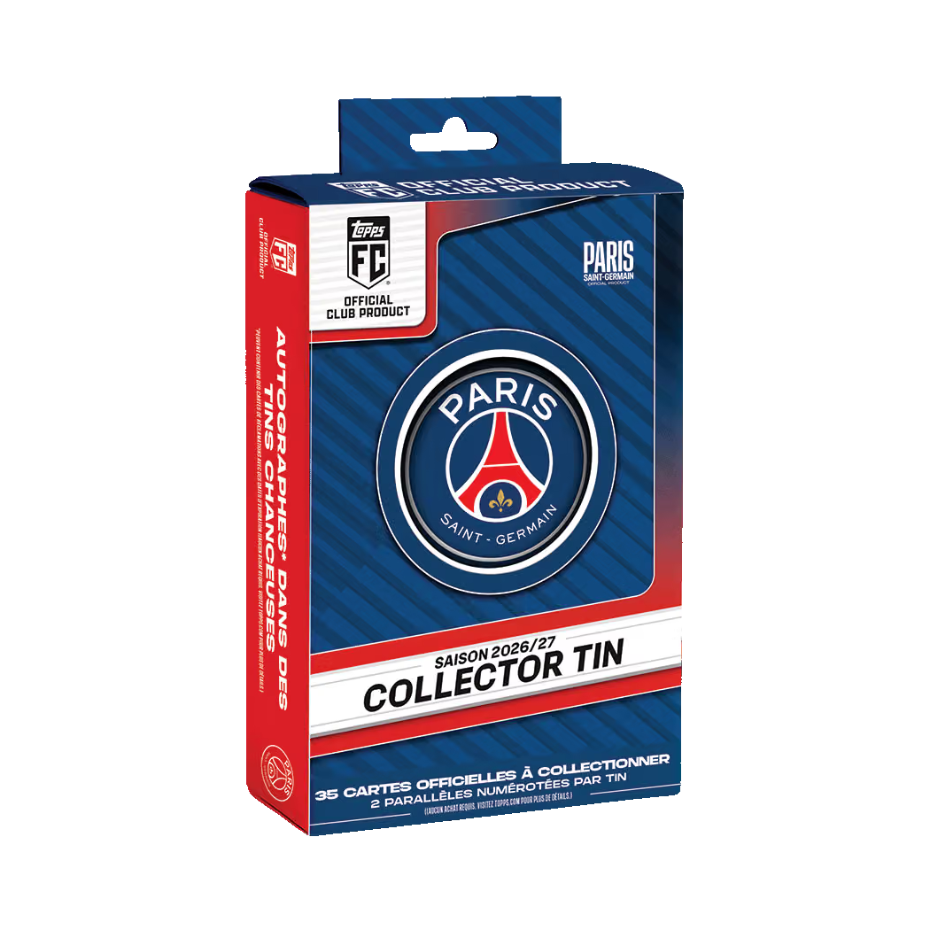 -                   2026-27 Topps PSG Collector Tin Paris Saint-Germain Box Soccer (Factory Sealed)