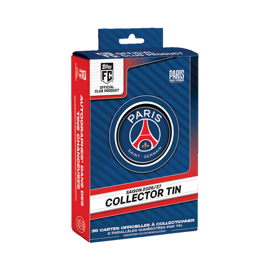-                   2026-27 Topps PSG Collector Tin Paris Saint-Germain Box Soccer (Factory Sealed)