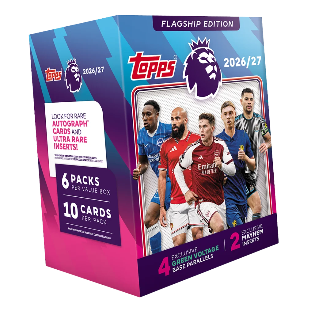 -              2026-27 Topps Flagship EPL Premier League Blaster Value Box Soccer (Factory Sealed)