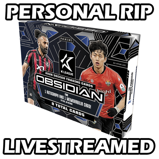 -                  PERSONAL RIP: 2026 Panini Obsidian K League Hobby Box Soccer (Livestreamed)