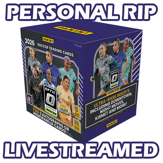 -                  PERSONAL RIP: 2026 Panini Donruss Optic NWSL Hobby Box Women's Soccer (Livestreamed)
