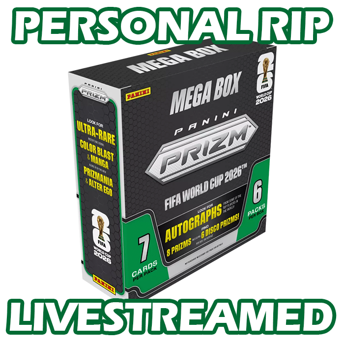 -                    PERSONAL RIP: 2026 Panini Prizm World Cup FIFA DSG Mega Box Soccer (Livestreamed)