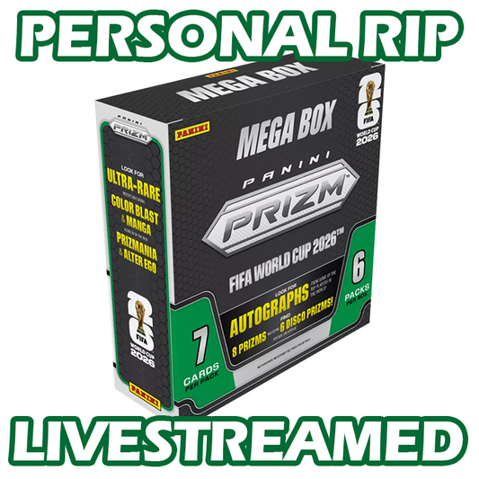-                    PERSONAL RIP: 2026 Panini Prizm World Cup FIFA DSG Mega Box Soccer (Livestreamed)
