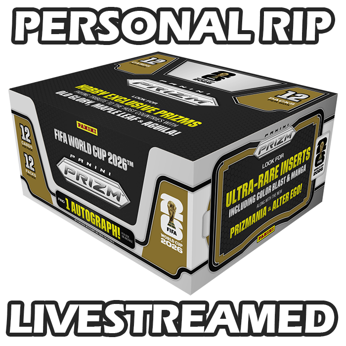 -                PERSONAL RIP: 2026 Panini Prizm World Cup FIFA Hobby Box Soccer (Livestreamed)
