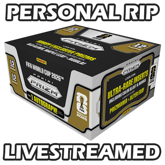 -                PERSONAL RIP: 2026 Panini Prizm World Cup FIFA Hobby Box Soccer (Livestreamed)