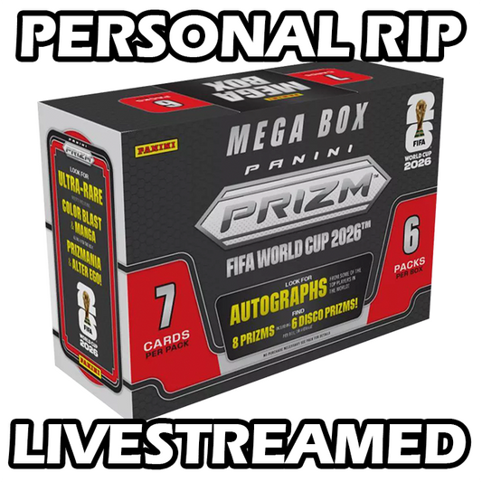 -                    PERSONAL RIP: 2026 Panini Prizm World Cup FIFA Target Mega Box Soccer (Livestreamed)