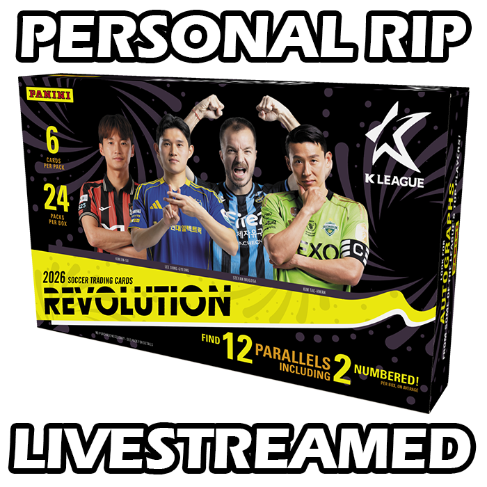 -                  PERSONAL RIP: 2026 Panini Revolution K League Hobby Box Soccer (Livestreamed)