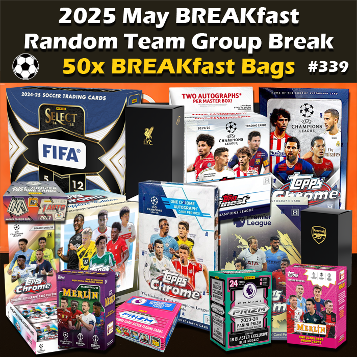 -                Group Break #339 - 2025 BREAKfast Bag August SoCo Expo NSCC Edition (50-bag) RT (Random Teams)