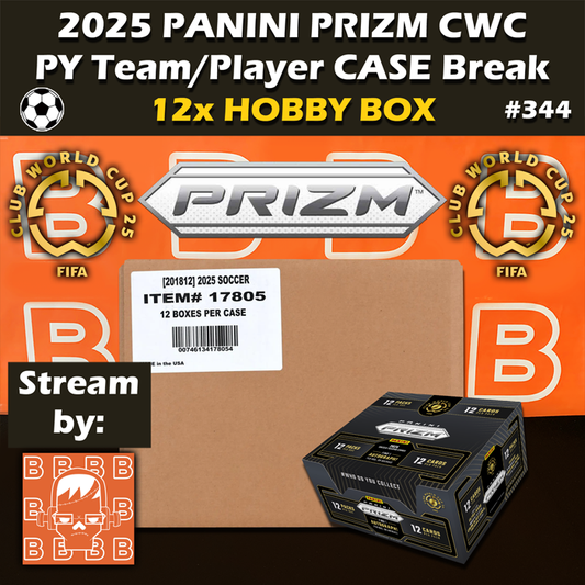 -               Group Break #344MAN - 2025 Panini Prizm Club World Cup FIFA CWC Hobby Case (12-box) PYT / PYP