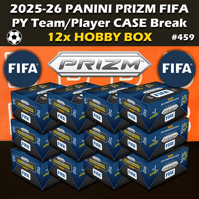 -                   Group Break #459 - 2025-26 Panini Prizm FIFA Soccer Hobby Case (12-box) PYT / PYP
