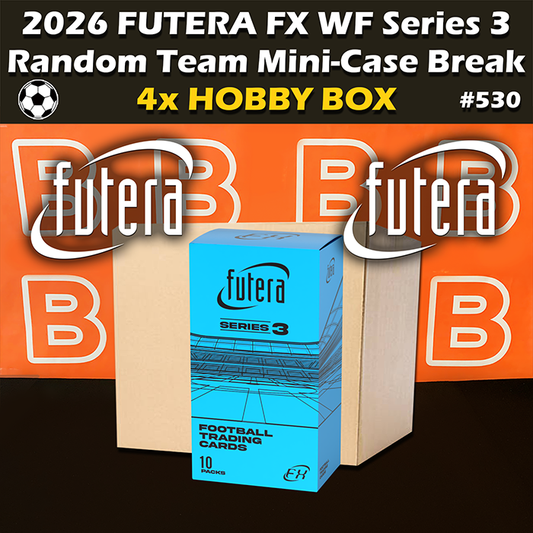 -                    Group Break # 530 - 2026 Futera FX World Football Series 3 Hobby Mini-Case Soccer (4-Box) RT (Random Teams)