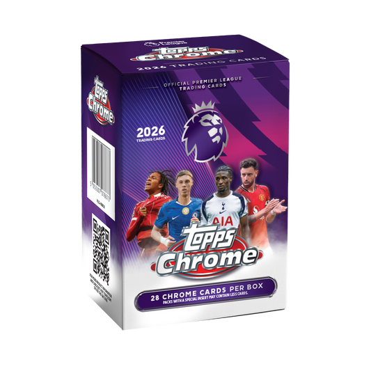 -              2025-26 Topps Chrome EPL Premier League Blaster Value Box Soccer (Factory Sealed)