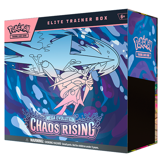 -          Pokemon TCG Chaos Rising ETB Elite Trainer Box Mega Evolution (9 packs) (Factory Sealed)