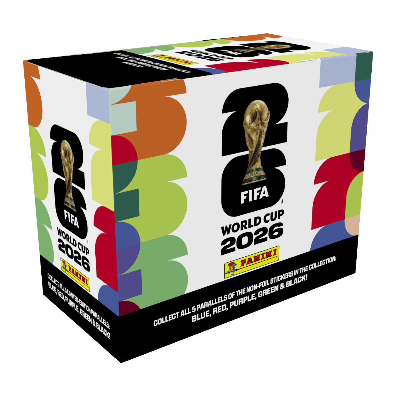 -                    2026 Panini FIFA World Cup 25-Count Sticker Pack Box Soccer (175 Stickers Total) (Factory Sealed)